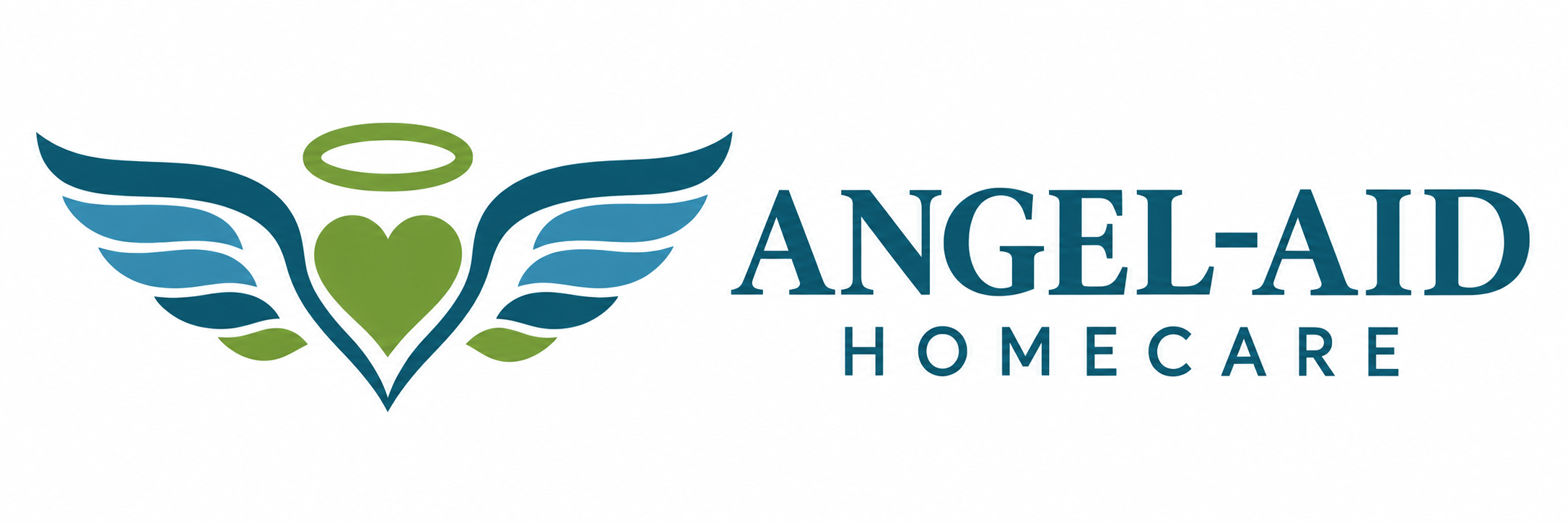 Angel-Aid Homecare — winged heart and halo
